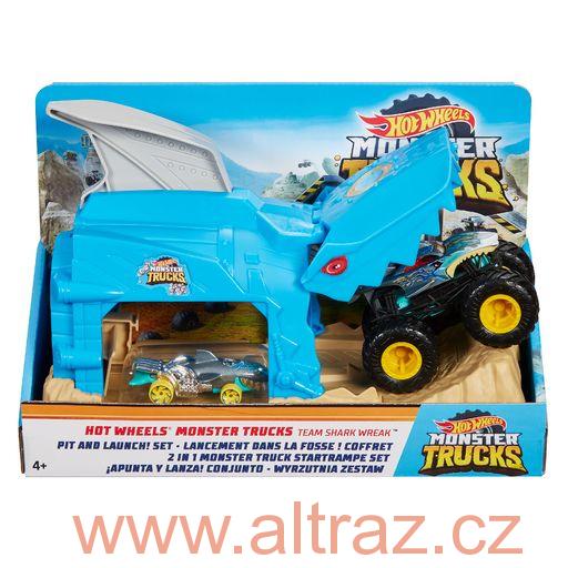  Hot Wheels GKY02 Monster Trucks Pit and Launch Bone 